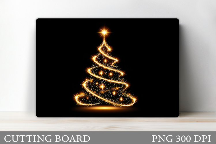 Christmas Tree Cutting Board Design. Kitchen Cutting Board