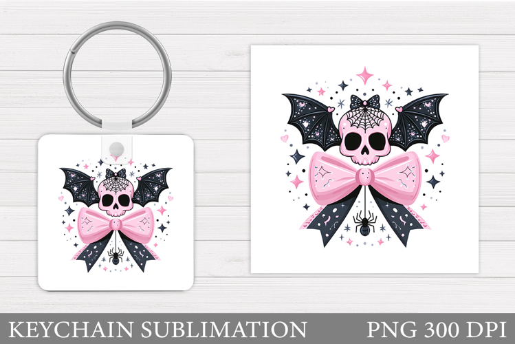 Skull Halloween Keychain. Skull Keychain Design