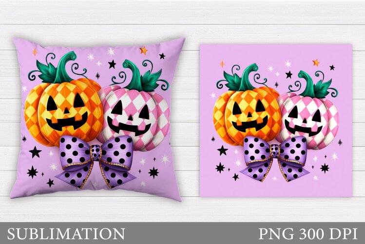 Halloween Pumpkin Pillow. Halloween Pillow Design example image 1