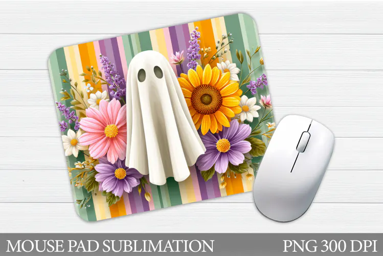 Halloween Ghost Mouse Pad. Halloween Mouse Pad Sublimation