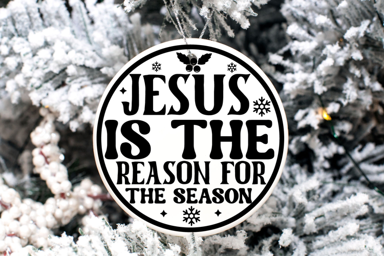 Christmas Round sign Svg Design Round Sign SVG quotes