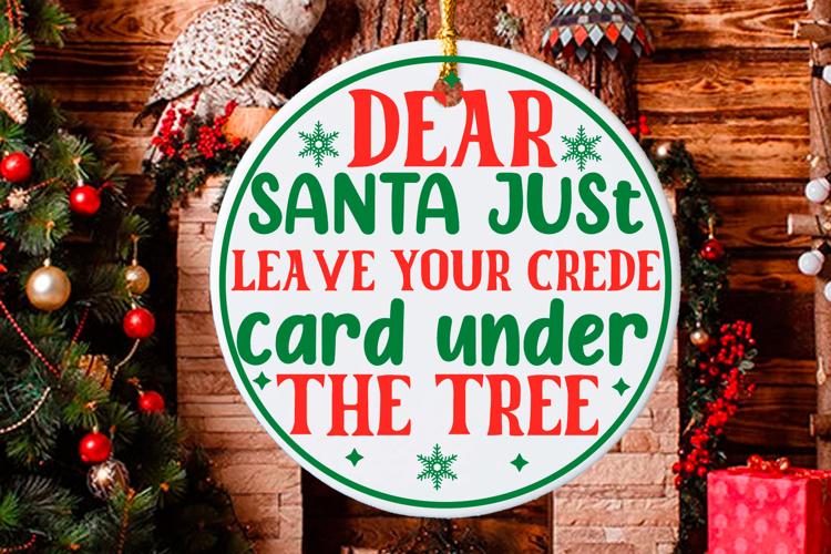 Christmas Round sign Svg Design Round Sign SVG quotes