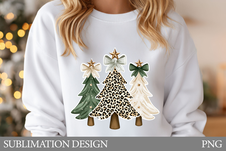 Christmas Tree T-Shirt Design. Christmas Tree Sublimation