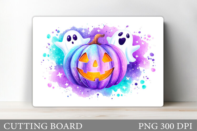 Halloween Cutting Board. Pumpkin Cutting Board Sublimation example image 1