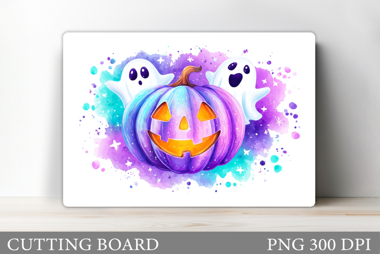 Halloween Cutting Board. Pumpkin Cutting Board Sublimation