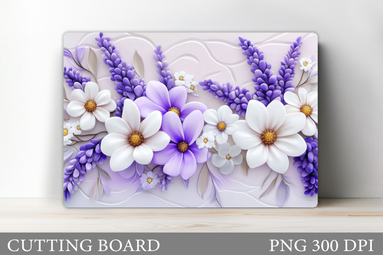 Flowers Cutting Board. Floral Cutting Board Sublimation