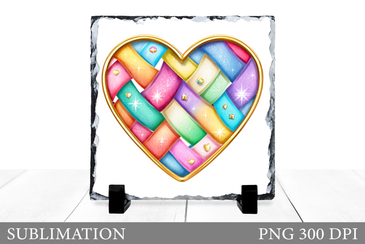 Valentines Heart Slate Design. Valentines Sublimation