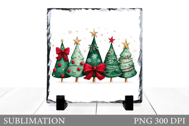 Christmas Tree Sublimation. Christmas Tree Slate Design