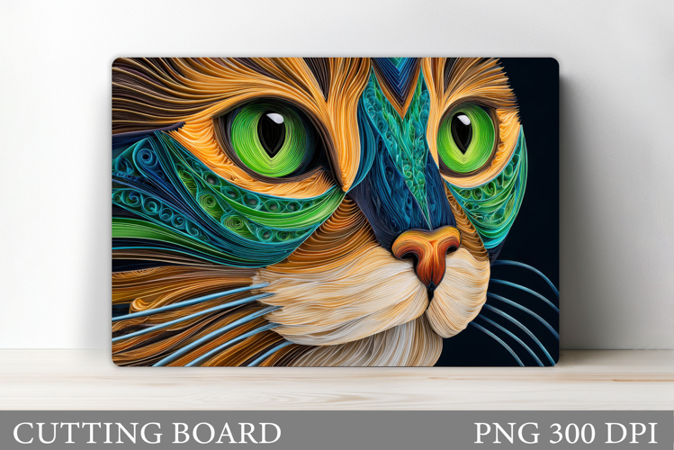 Cat Cutting Board Design. Cat Sublimation