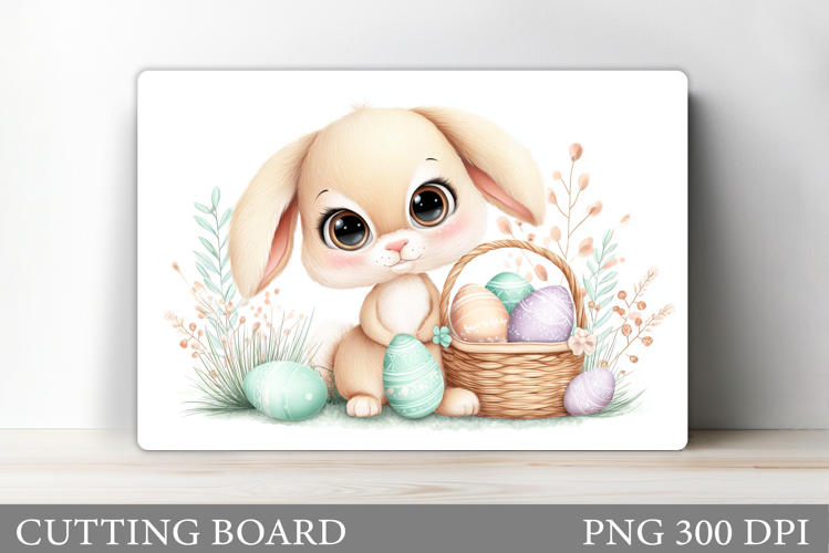 Easter Bunny Cutting Board. Easter Cutting Board Sublimation