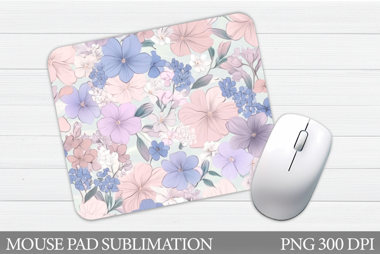 Floral Mouse Pad Sublimation. Flowers Mouse Pad Design
