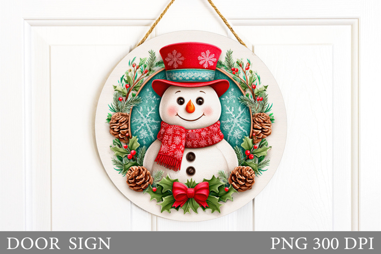 Cute Snowman Clipart Image 4