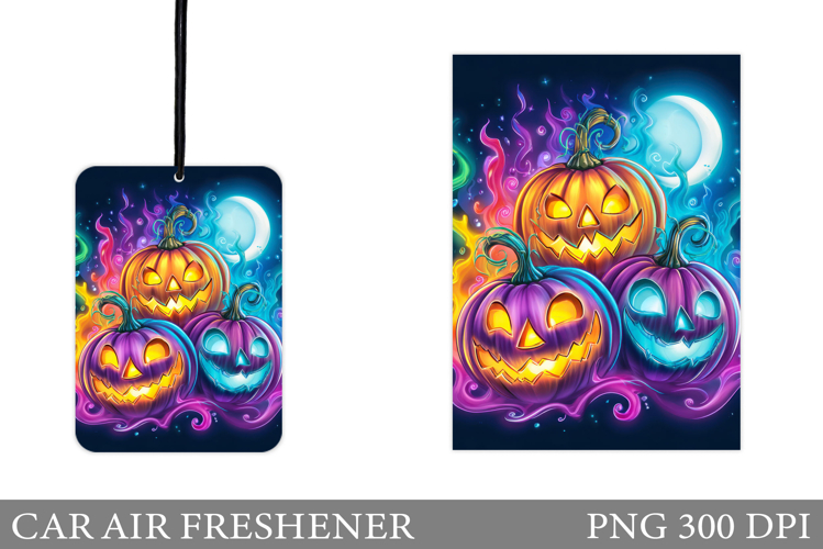 Scary Pumpkin Car Air Freshener. Halloween Car Air Freshener