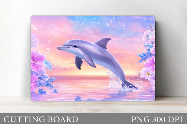 Dolphin Cutting Board Design. Dolphin Kitchen Cutting Board example image 1