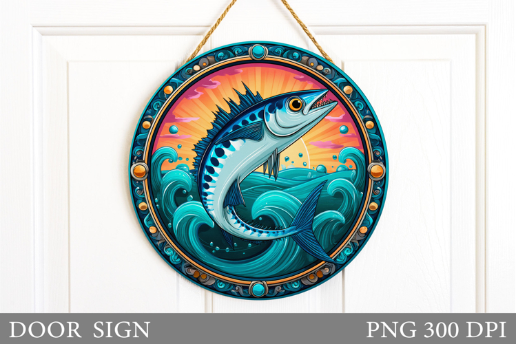 Fish Door Sign Design. Fish Sublimation