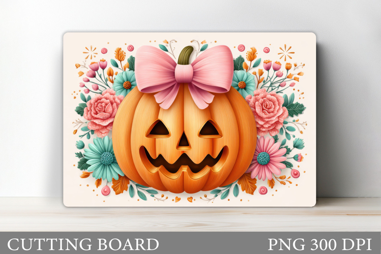 Halloween Cutting Board. Pumpkin Cutting Board Sublimation