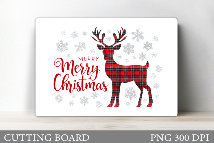 Christmas Deer Cutting Board. Christmas Cutting Board Design