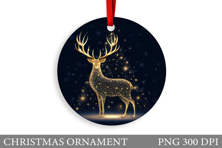 Reindeer Christmas Ornament. Christmas Ornament Sublimation