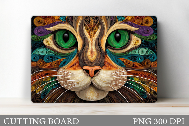 Cat Cutting Board Design. Cat Sublimation