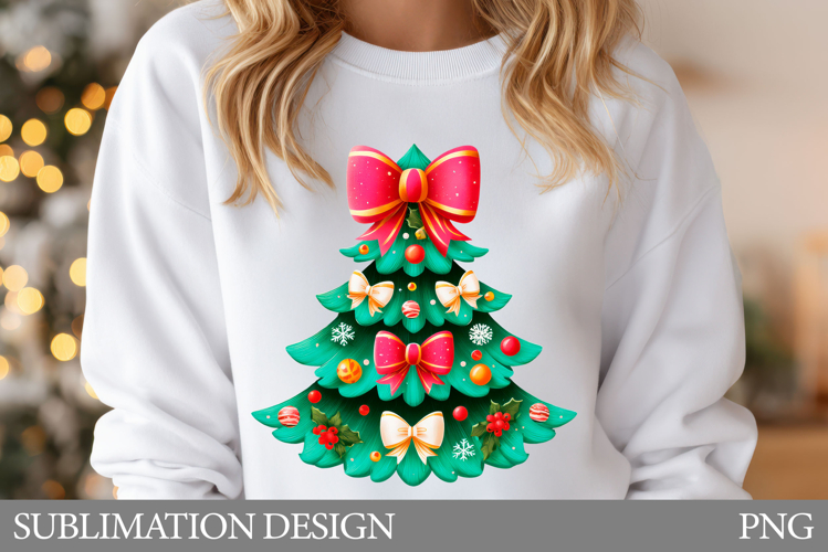 Christmas Tree Sublimation. Christmas Tree T-Shirt Design