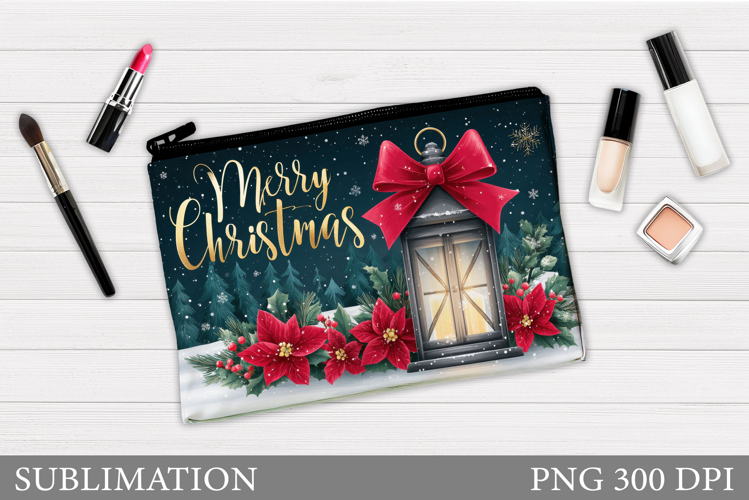 Christmas Cosmetics Bag. Christmas Makeup Bag Sublimation