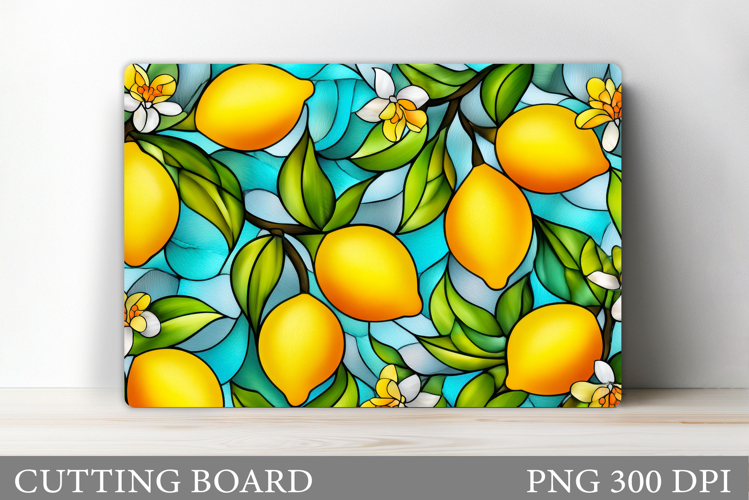 Lemons Cutting Board. Fruits Cutting Board Sublimation