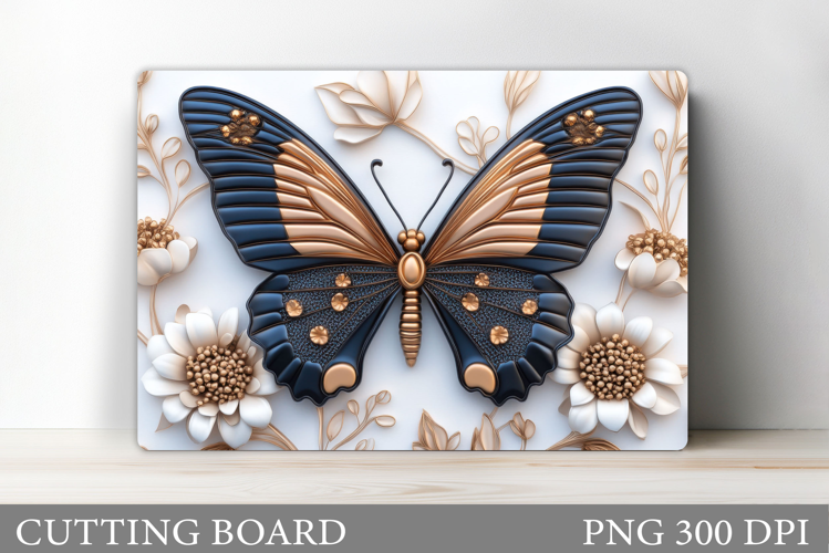 Butterfly Cutting Board. Flower Cutting Board Sublimation