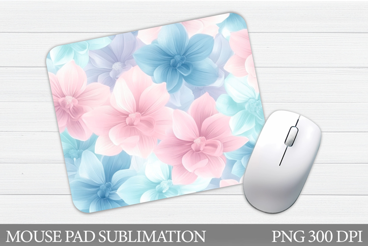 Floral Mouse Pad Sublimation. Flowers Mouse Pad Design