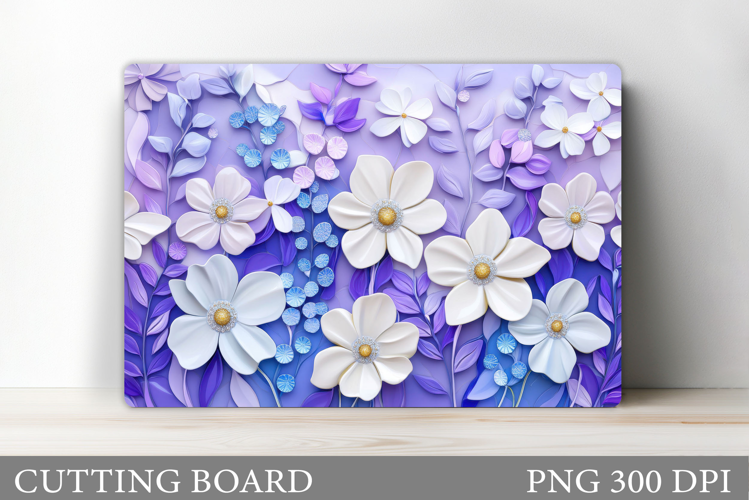 Flowers Cutting Board. Floral Cutting Board Sublimation