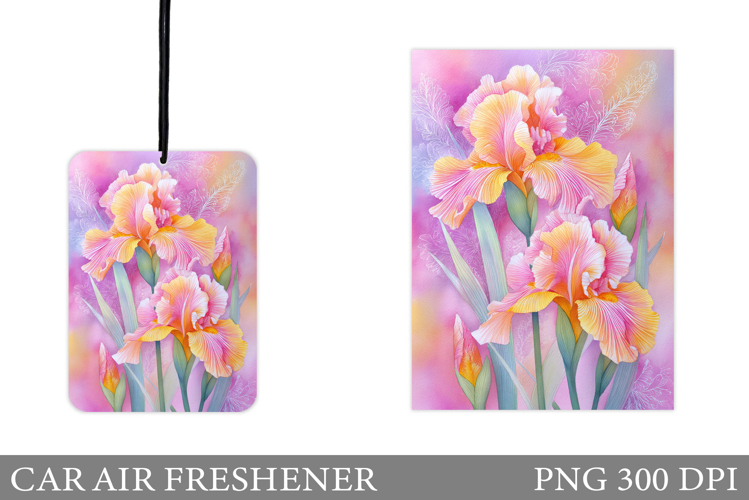 Floral Car Air Freshener. Flowers Car Air Freshener Design