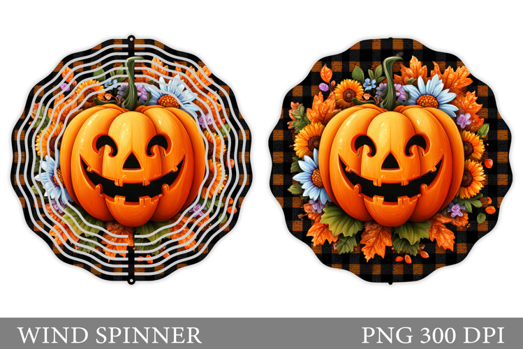 Halloween Pumpkin Wind Spinner. Halloween Wind Spinner