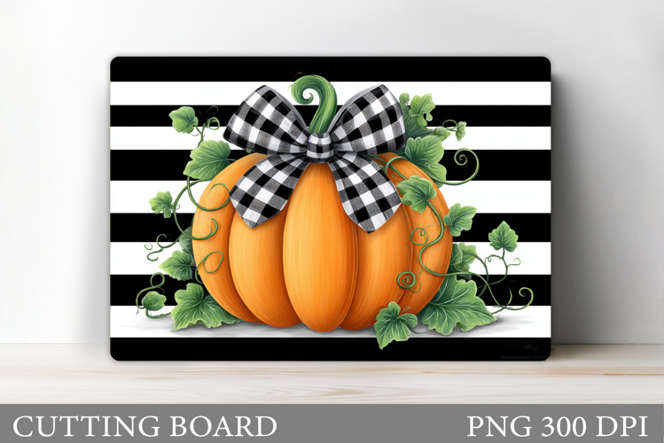 Pumpkin Cutting Board Design. Pumpkin Kitchen Cutting Board