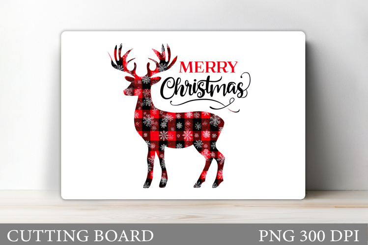 Christmas Deer Cutting Board. Christmas Cutting Board Design