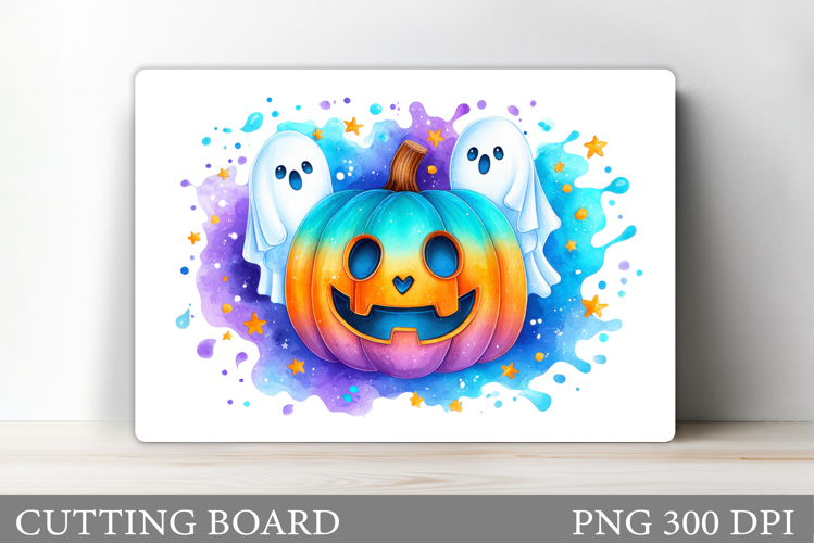Cute Pumpkin Cutting Board. Halloween Cutting Board Design