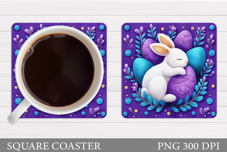 Easter Bunny Coaster. Bunny Easter Coaster Design