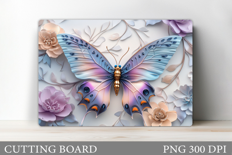 Butterfly Cutting Board. Flower Cutting Board Sublimation