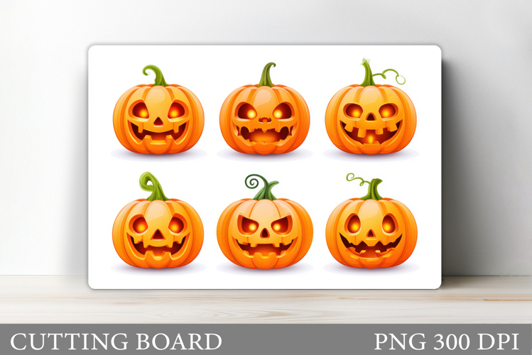 Halloween Pumpkins Cutting Board. Halloween Cutting Board