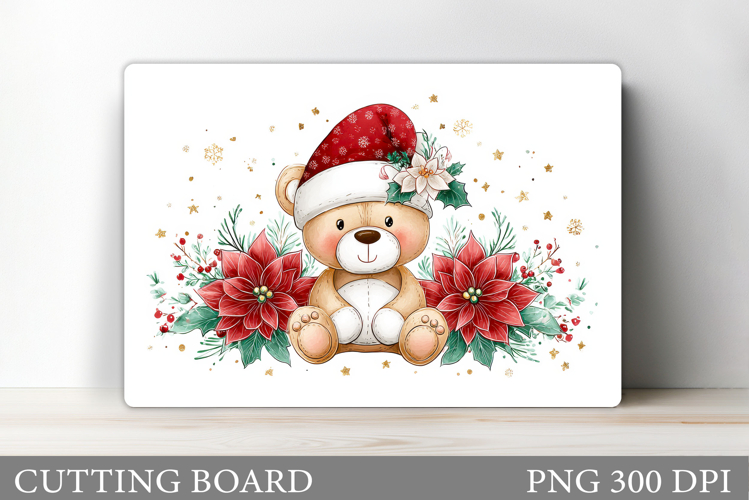 Christmas Bear Cutting Board. Christmas Cutting Board