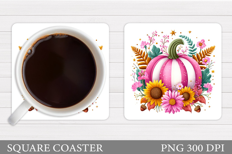 Pumpkin Coaster Design. Pumpkin Sublimation
