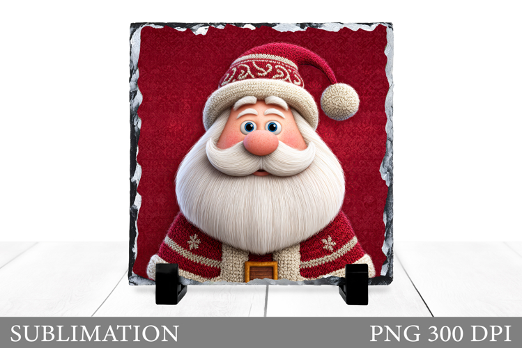 Santa Claus Slate Design. Christmas Slate Sublimation
