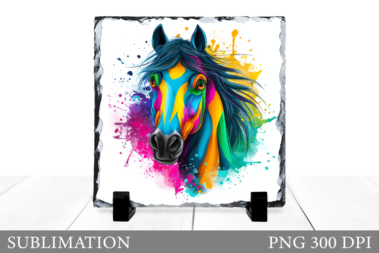 Horse Sublimation. Horse Slate Sublimation