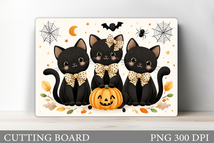 Halloween Cat Cutting Board. Halloween Cutting Board