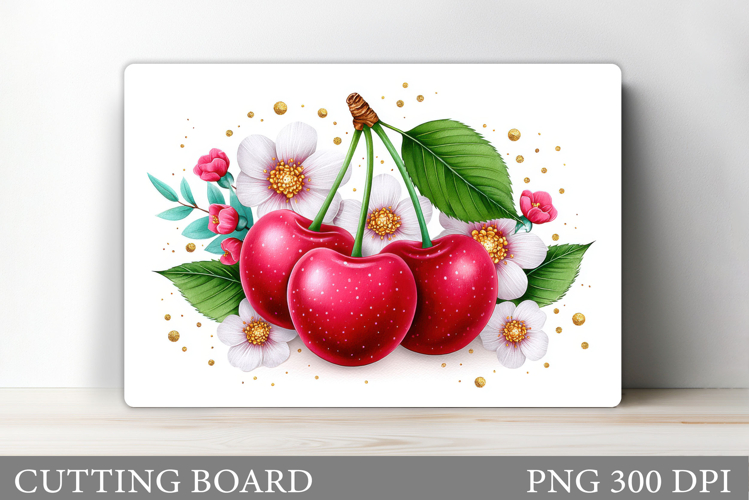Cherry Cutting Board. Berries Cutting Board Sublimation