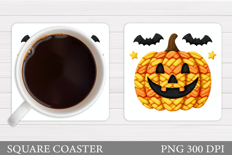 Halloween Pumpkin Coaster. Halloween Coaster Design