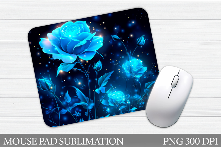 Roses Mouse Pad Sublimation. Flowers Mouse Pad Design