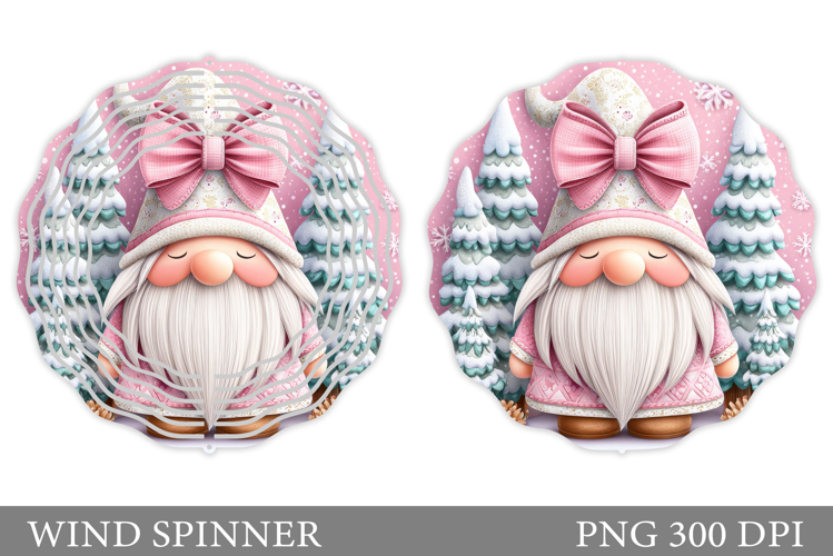 Christmas Gnome Wind Spinner. Christmas Wind Spinner Design