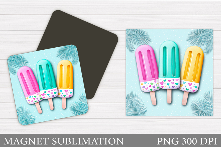 Ice Cream Magnet Design. Ice Cream Sublimation