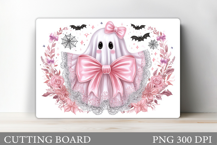 Ghost Cutting Board Sublimation. Halloween Cutting Board