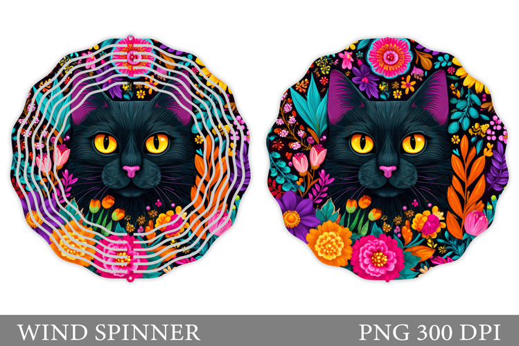 Cat Wind Spinner Design. Cat Sublimation