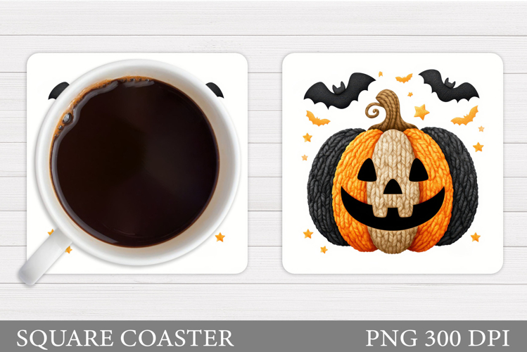 Halloween Pumpkin Coaster. Halloween Coaster Design